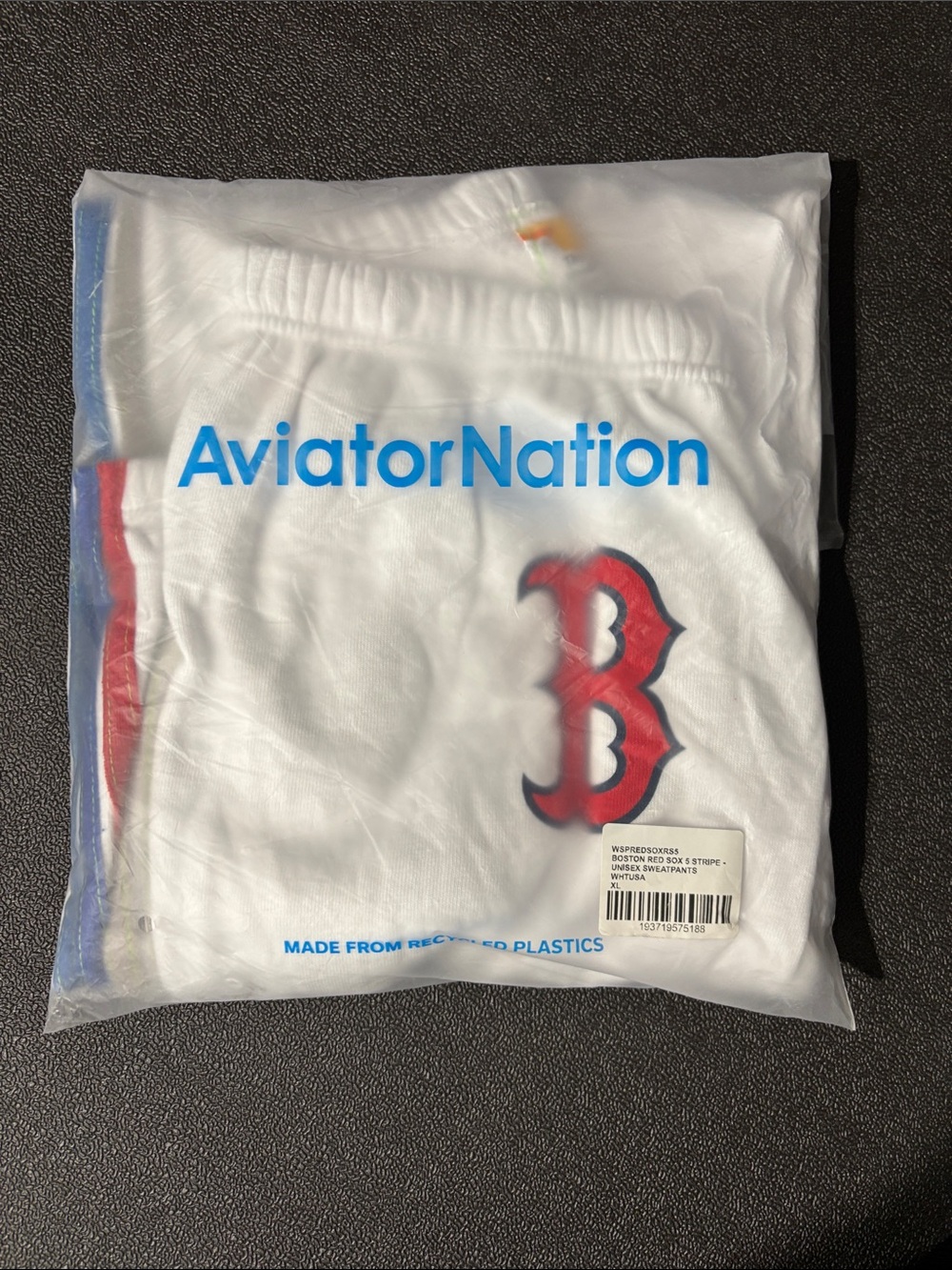 Aviator Nation Red Sox 5 Stripe Sweatpants